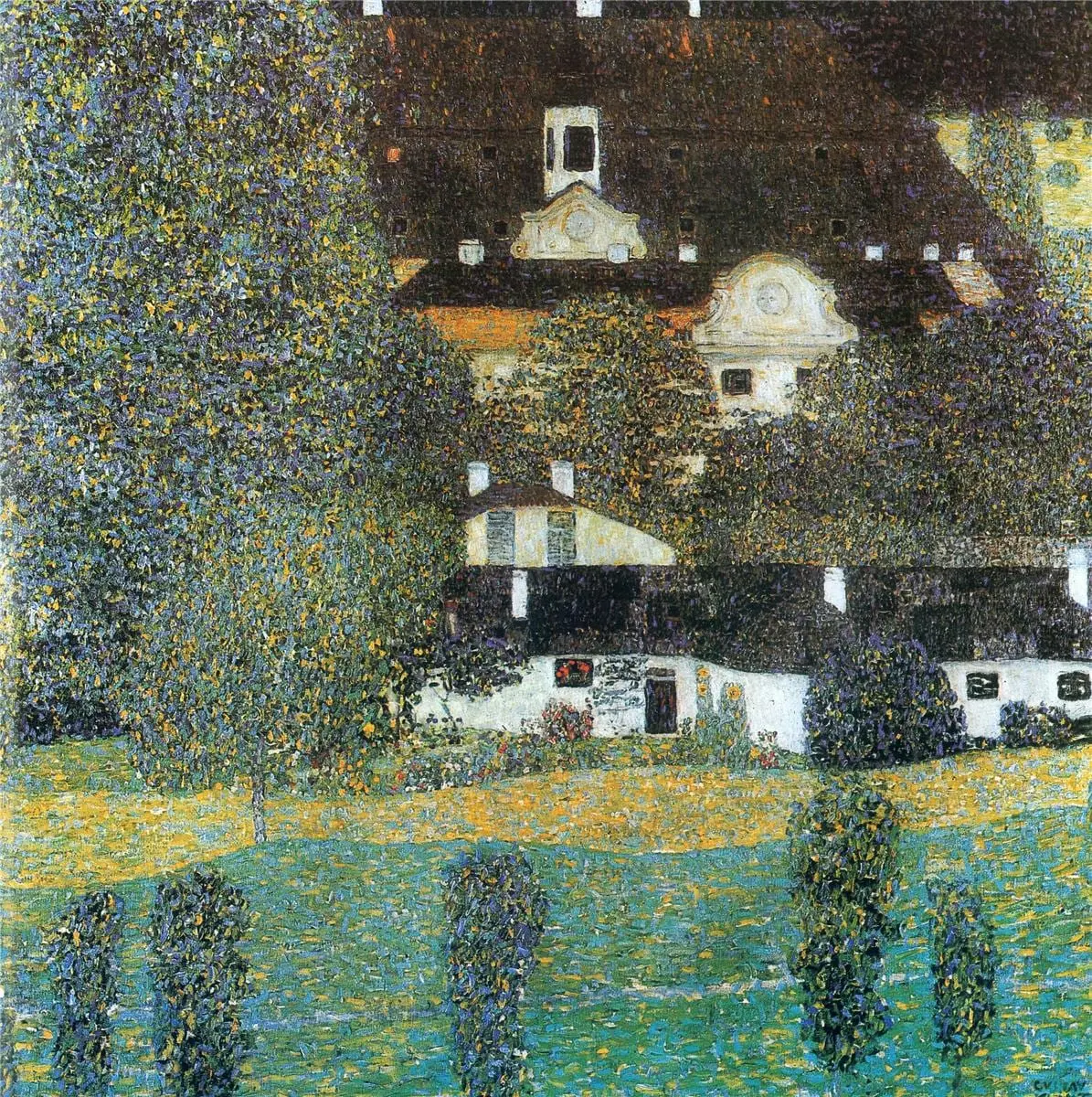 Schloss Kammer on the Attersee, II by Gustav Klimt, canvas print