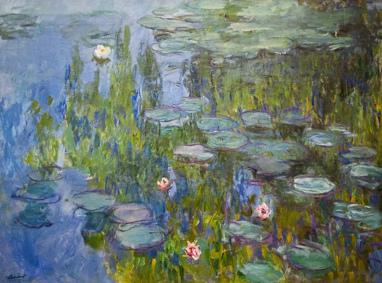 Seerosen by Claude Monet, canvas print