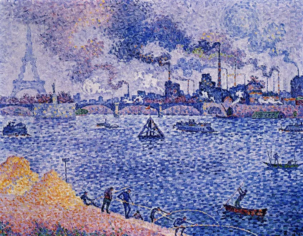 Seine, Grenelle by Paul Signac, canvas print