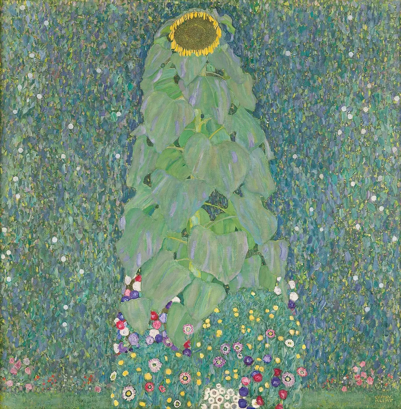 Sonnenblume by Gustav Klimt, canvas print
