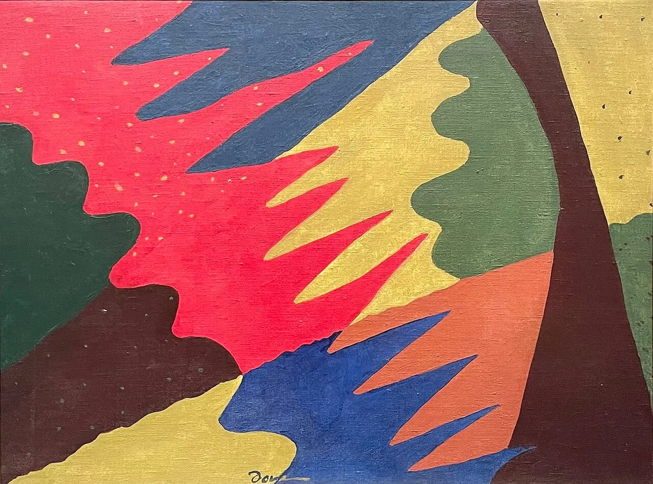Space Divided by Line Motive by Arthur Dove, canvas print