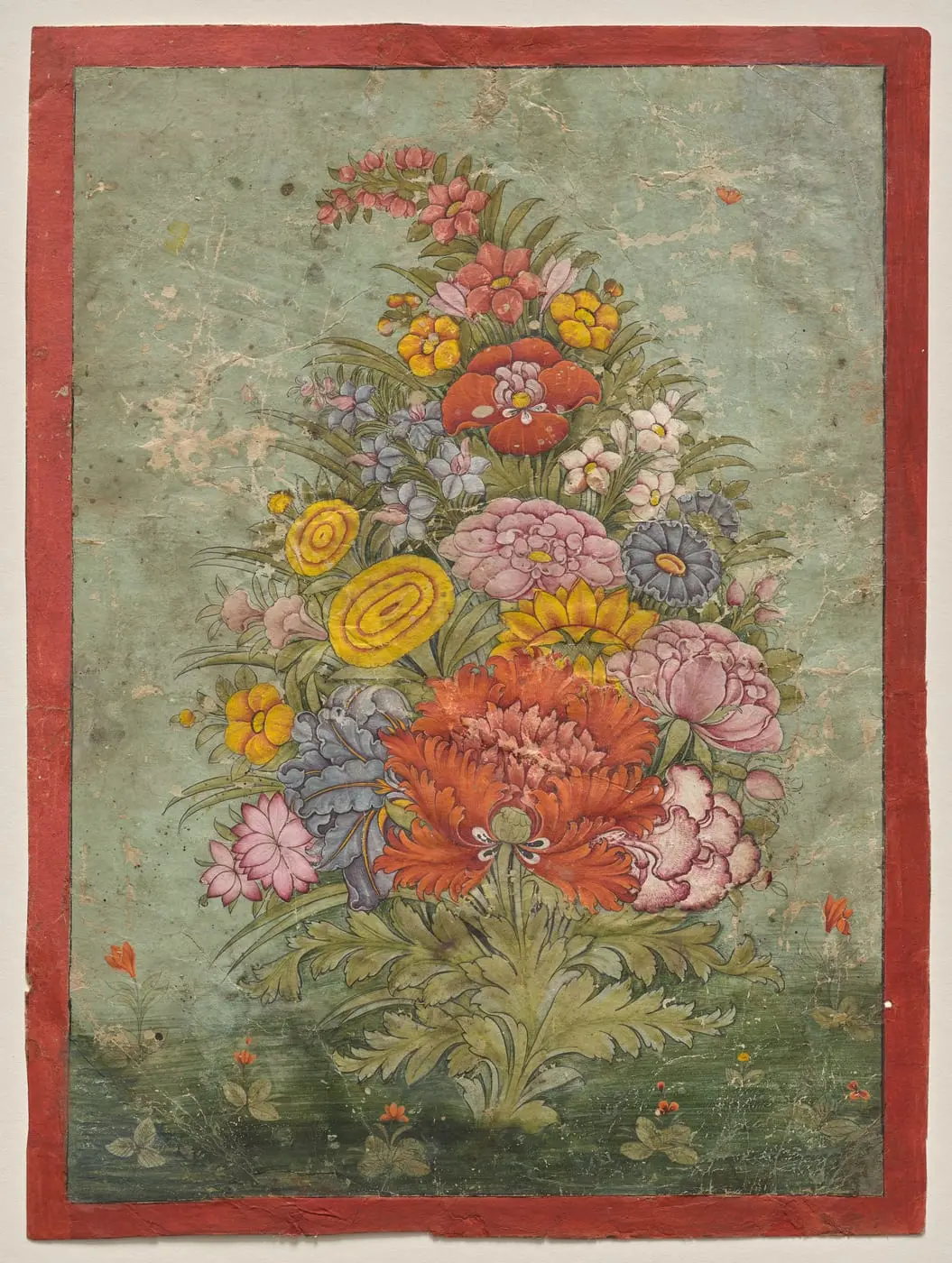 Still Life: Bouquet of Flowers Emerging by Unknown artist, canvas print