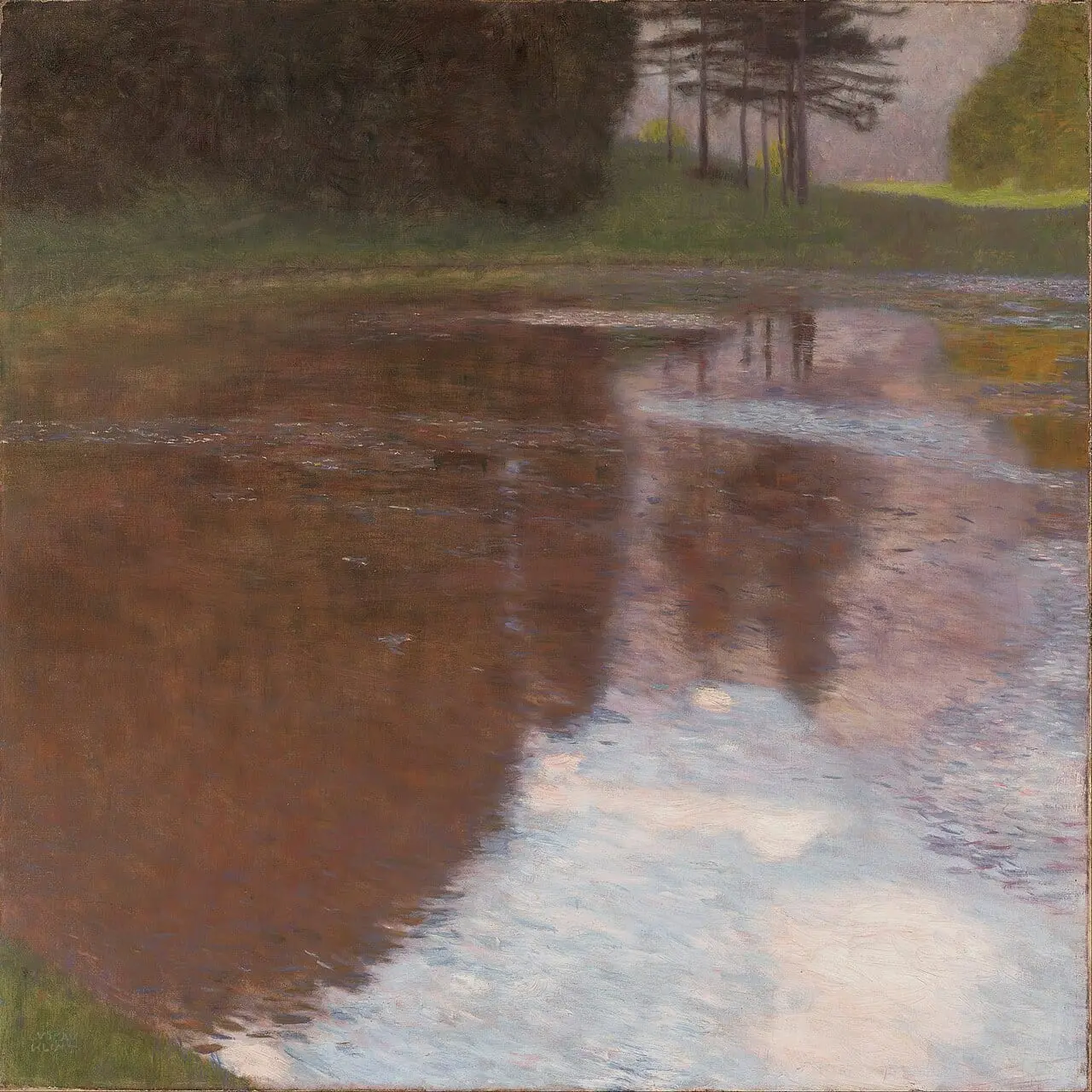 Stiller Weiher (Egelsee bei Golling, Salzburg) by Gustav Klimt, canvas print