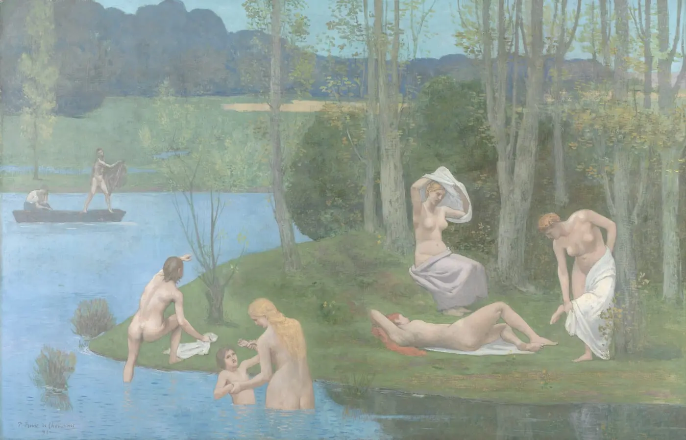 Summer by Pierre Puvis de Chavannes, canvas print