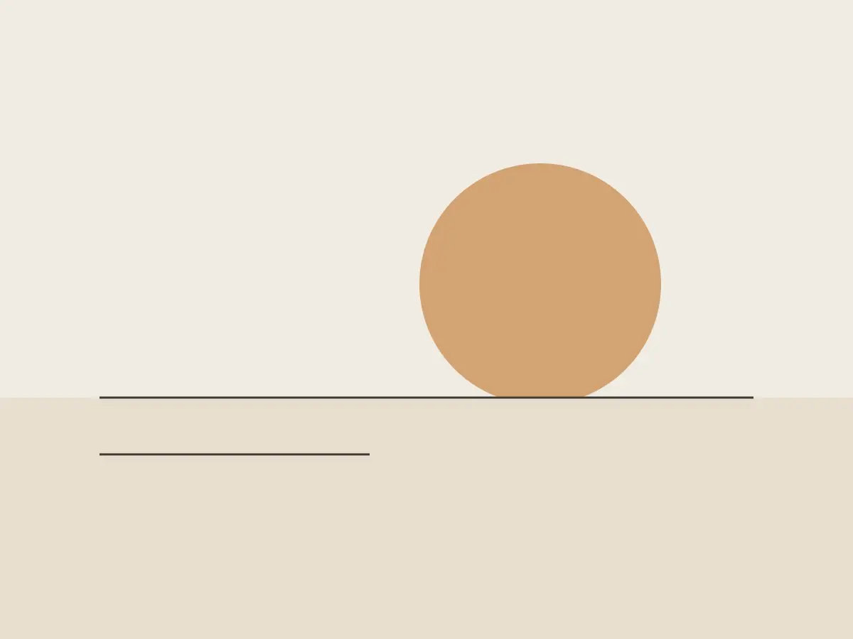 Sun and Line by Amelia Studio, canvas print