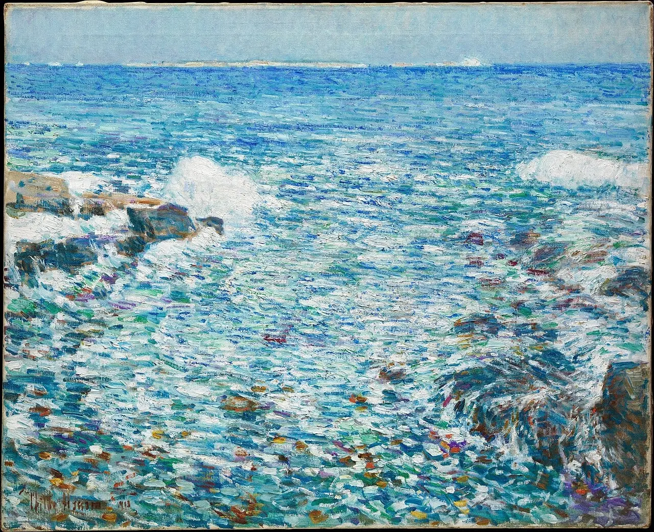 Surf, Isles of Shoals by Childe Hassam, canvas print
