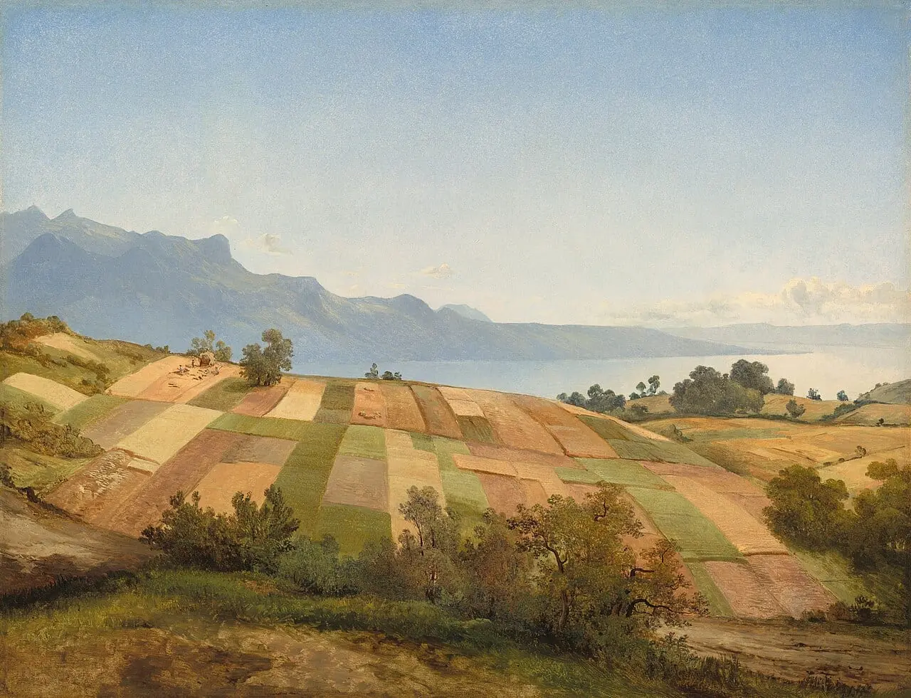 Swiss Landscape by Alexandre Calame, canvas print
