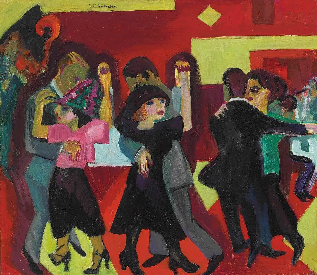 Tangotee by Ernst Ludwig Kirchner, canvas print