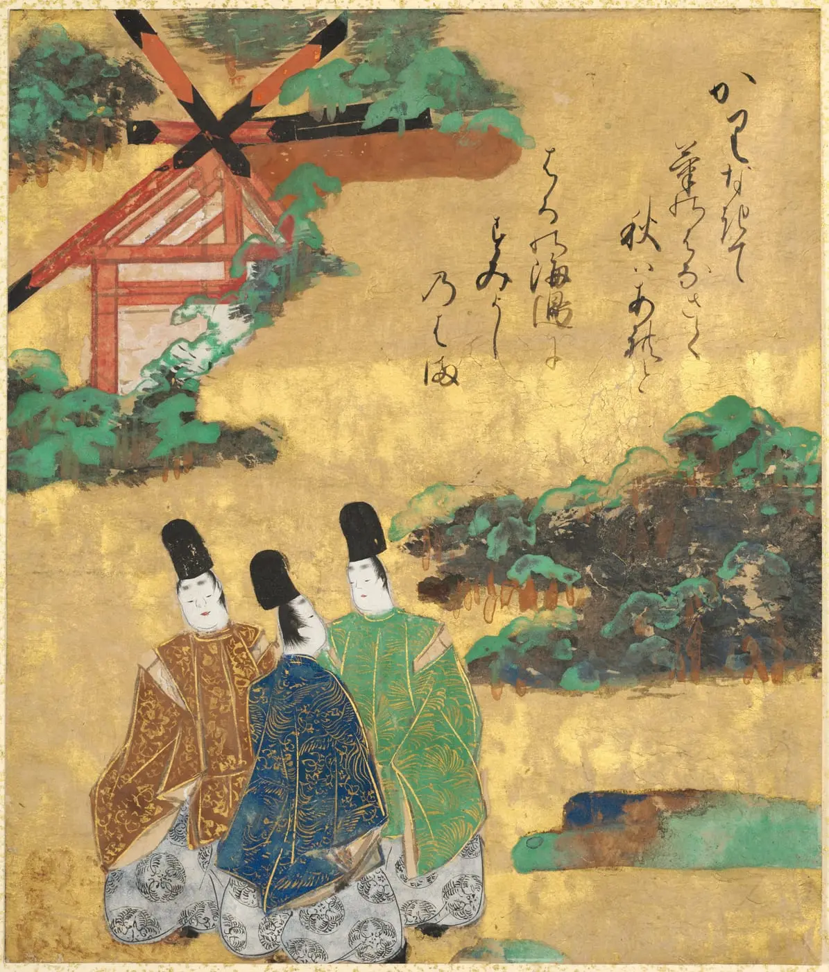 The Beach at Sumiyoshi by Tawaraya Sōtatsu, canvas print