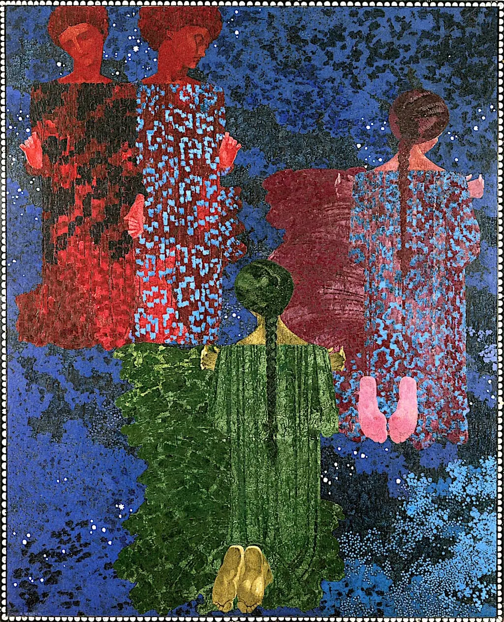 The Circling of the Planets by Augusto Giacometti, canvas print