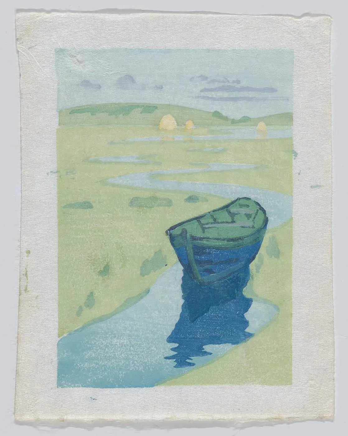 "The Derelict" or "The Lost Boat" by Arthur Wesley Dow, canvas print