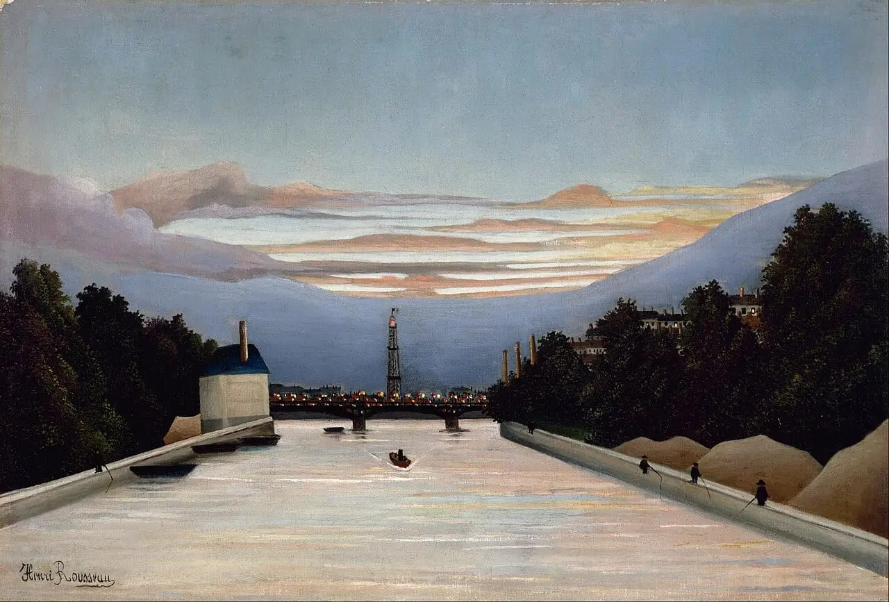 The Eiffel Tower by Henri Rousseau, canvas print