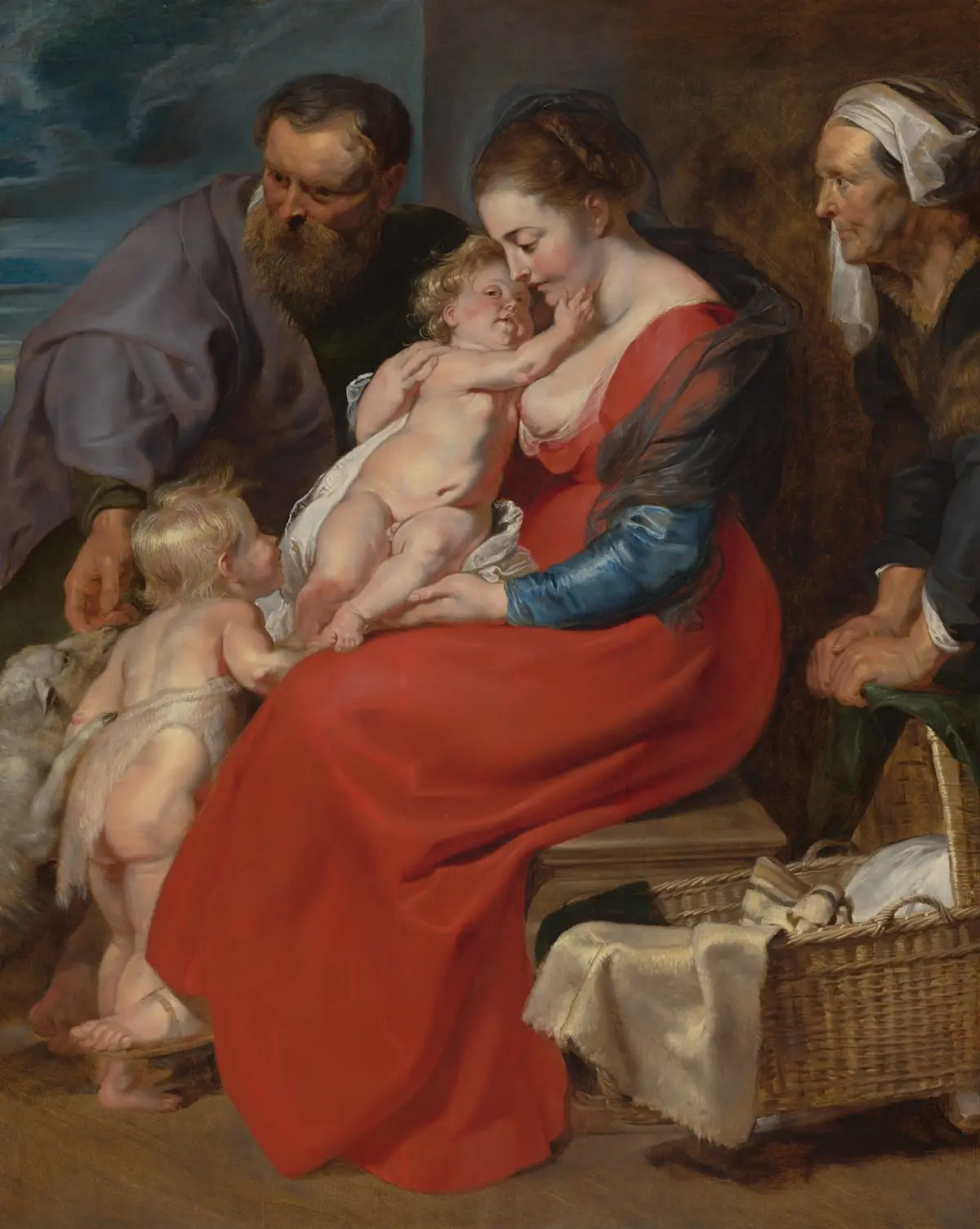 The Holy Family by Peter Paul Rubens, canvas print