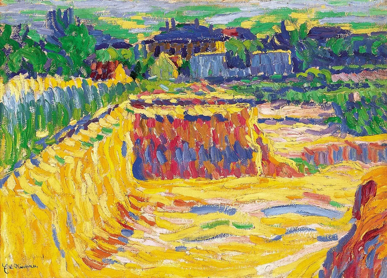 The Loam Pit by Ernst Ludwig Kirchner, canvas print