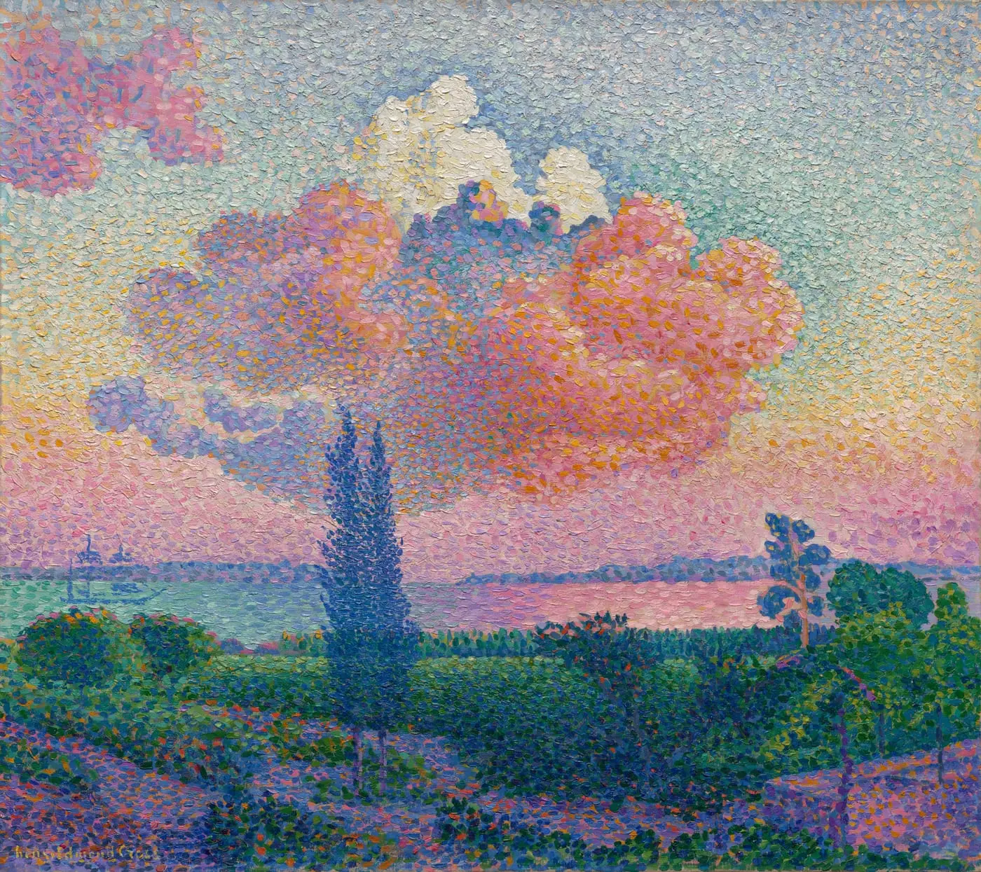 The Pink Cloud by Henri-Edmond Cross, canvas print