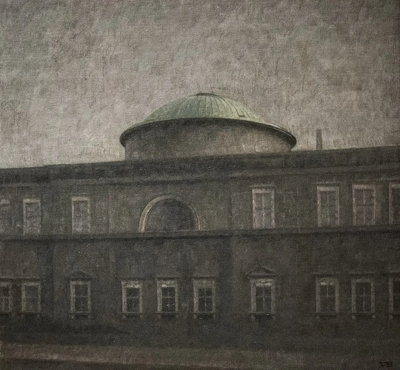 The Royal Palace Church in Copenhagen by Vilhelm Hammershøi, canvas print