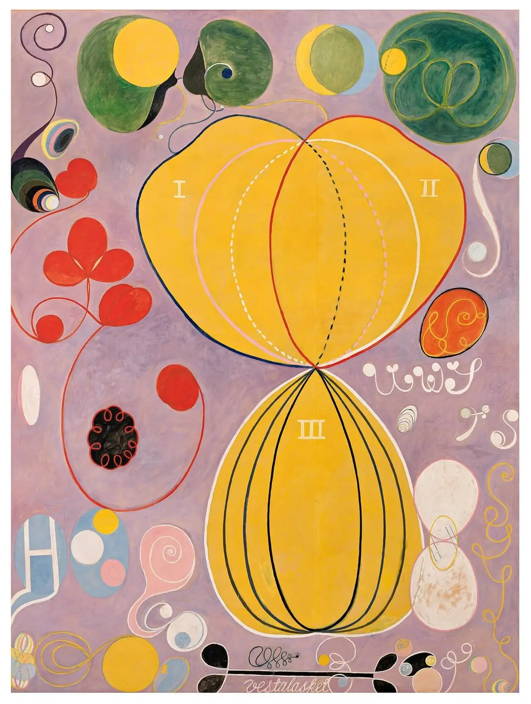 The Ten Largest, No. 7, Adulthood by Hilma af Klint, canvas print