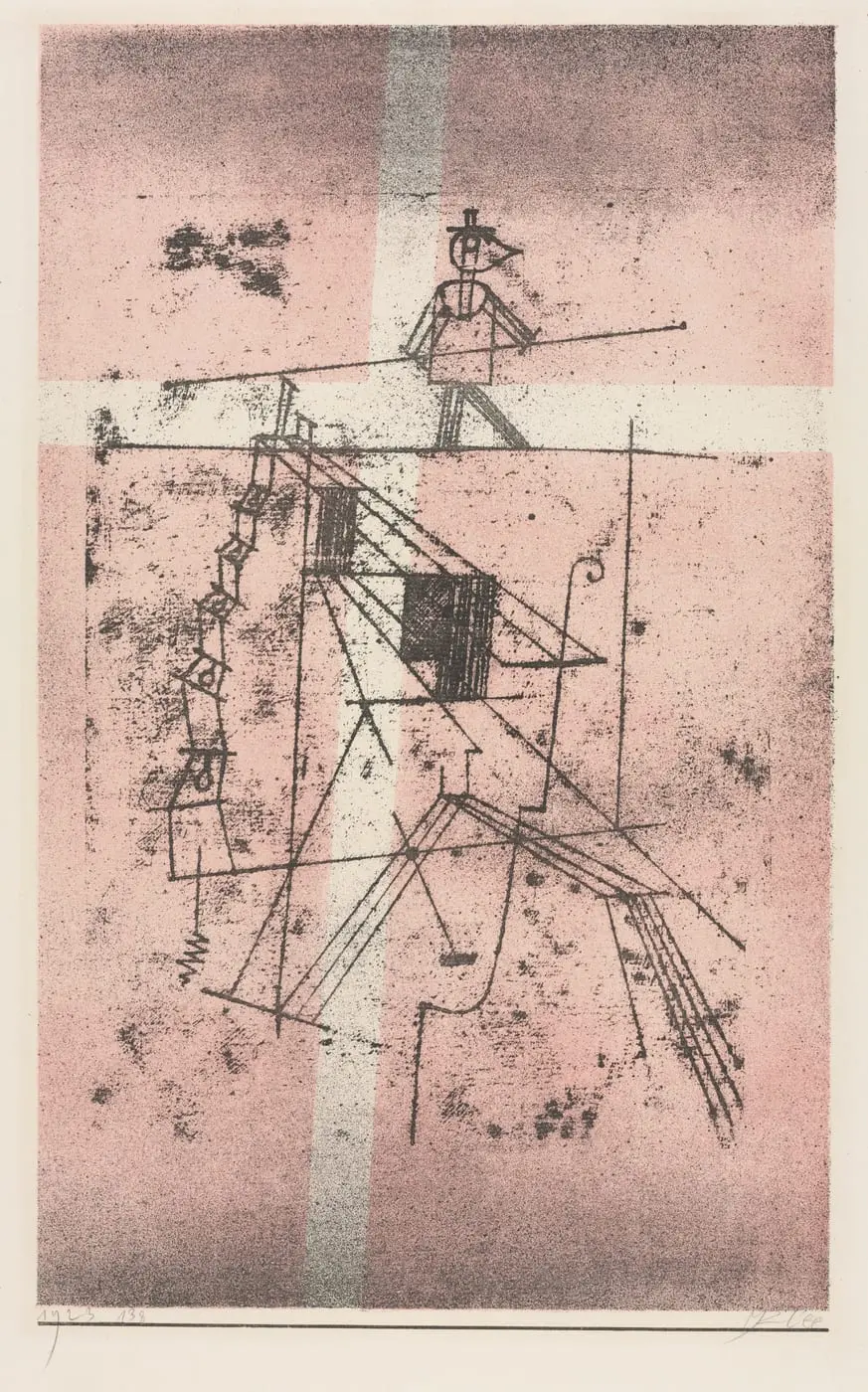 Tightrope Walker by Paul Klee, canvas print