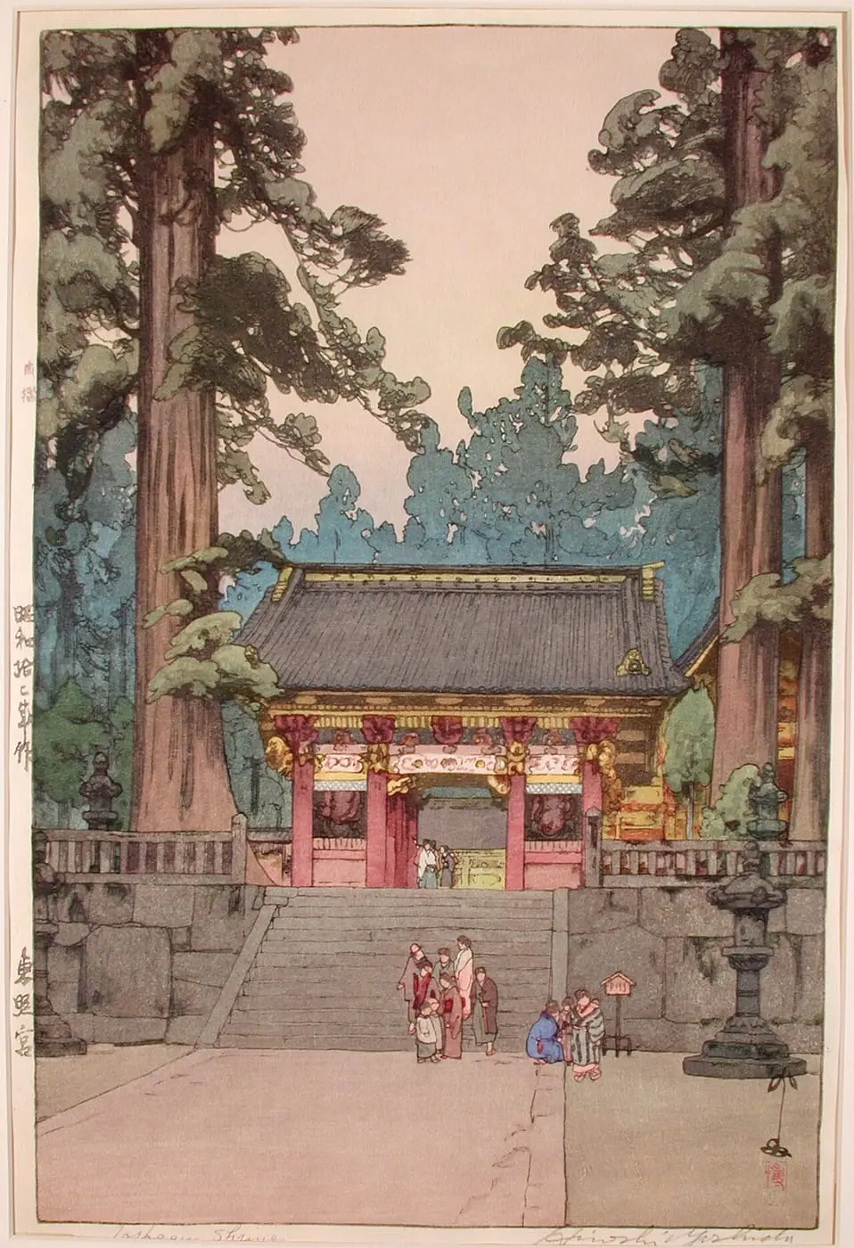 Toshogu Shrine by Hiroshi Yoshida, canvas print