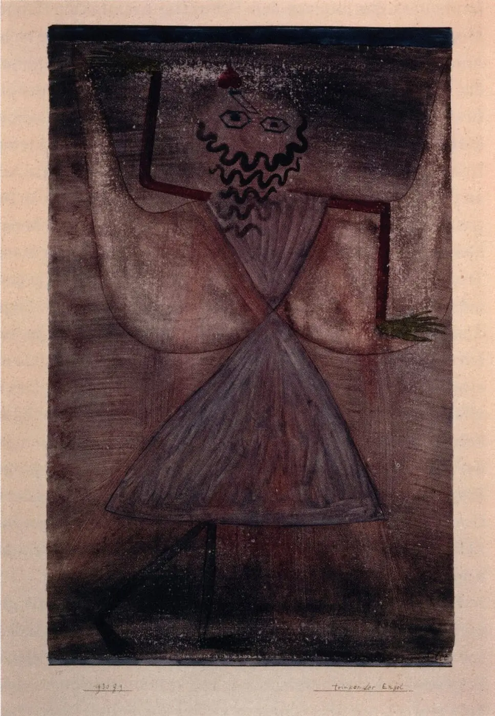 Trinkender Engel by Paul Klee, canvas print