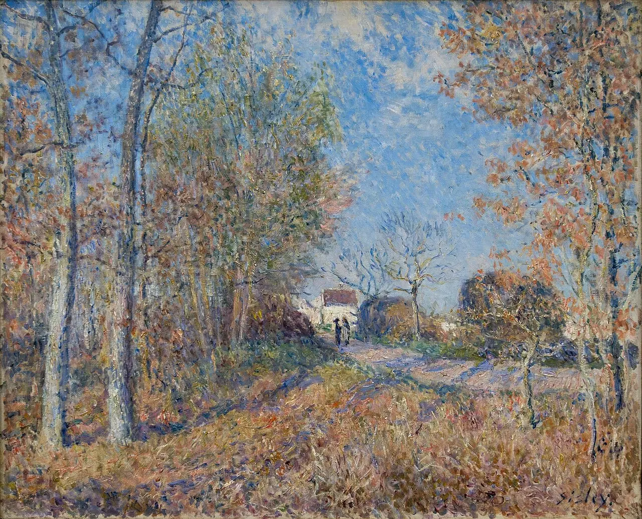 Un coin de bois aux Sablons by Alfred Sisley, canvas print