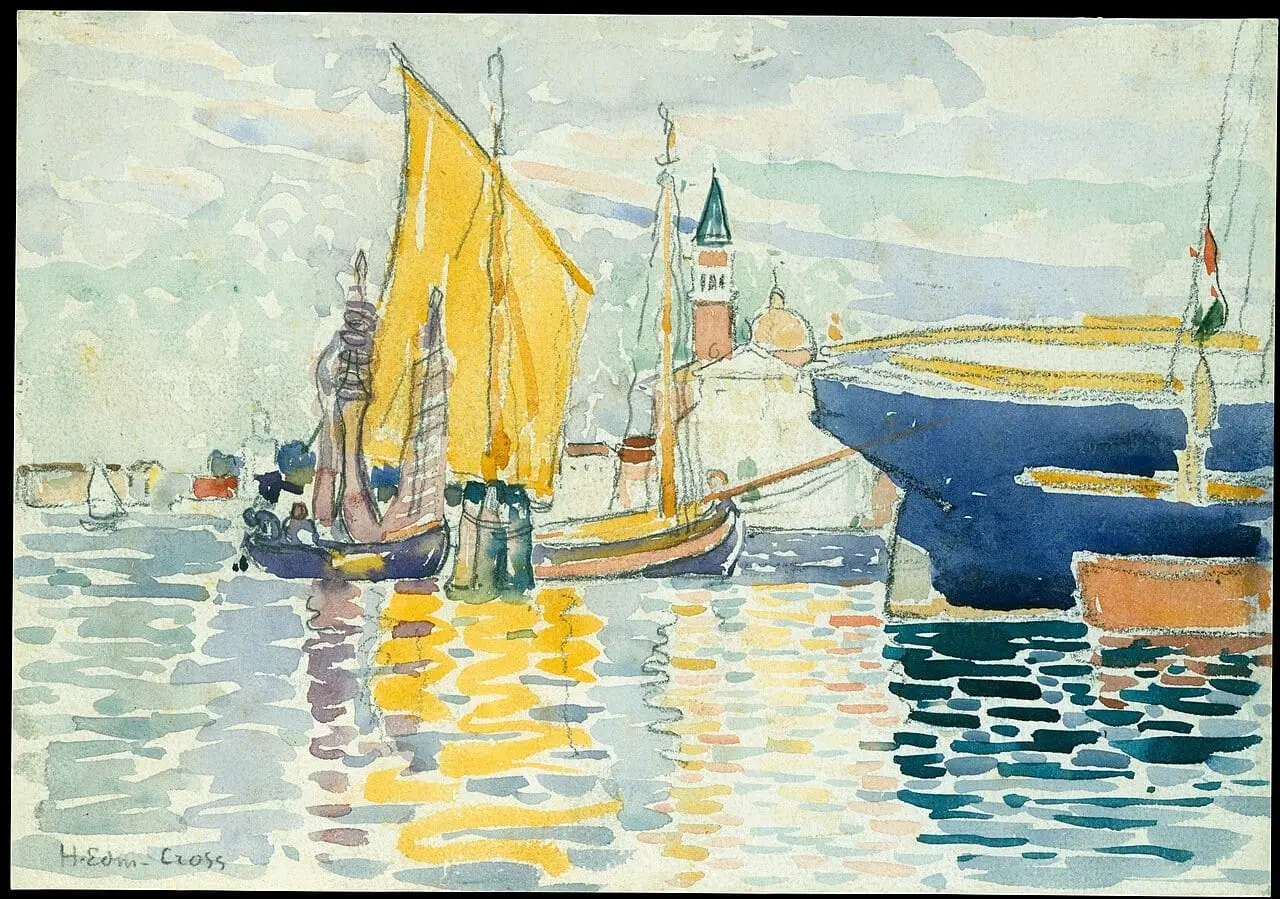 Venice-The Giudecca by Henri-Edmond Cross, canvas print
