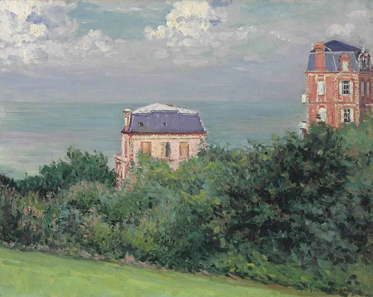Villas à Villers-sur-Mer by Gustave Caillebotte, canvas print