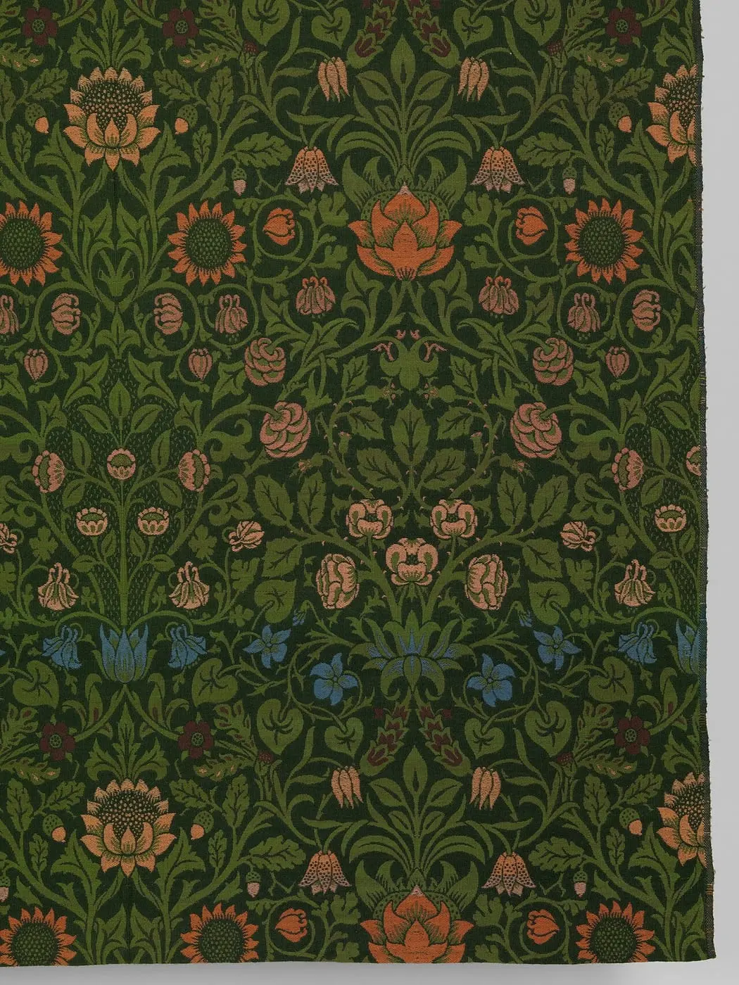 Violet and Columbine by William Morris, canvas print