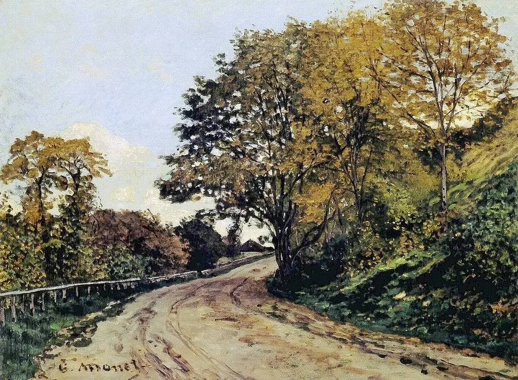 Road to the Ferme Saint-Siméon, Honfleur by Claude Monet, canvas print