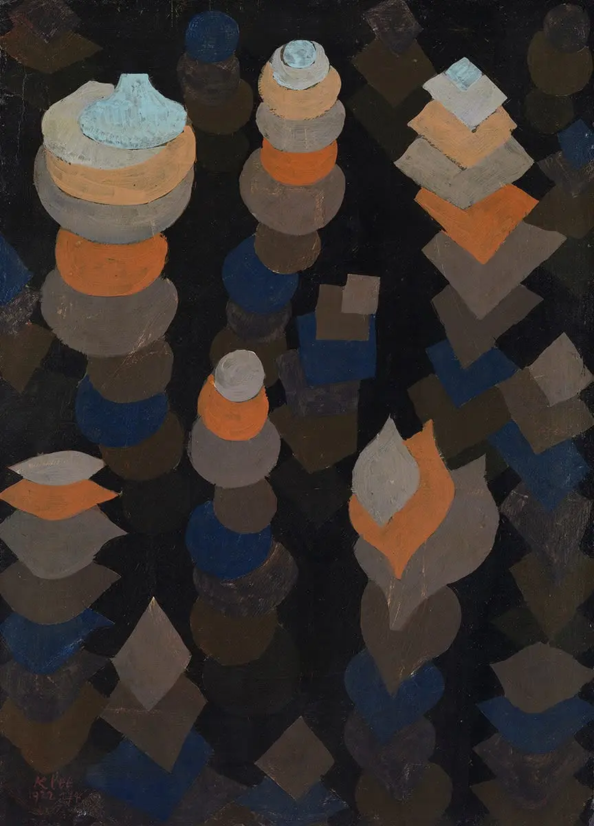Wachstum der Nachtpflanzen by Paul Klee, canvas print