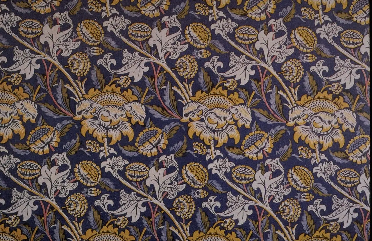 Wey fabric by William Morris, canvas print