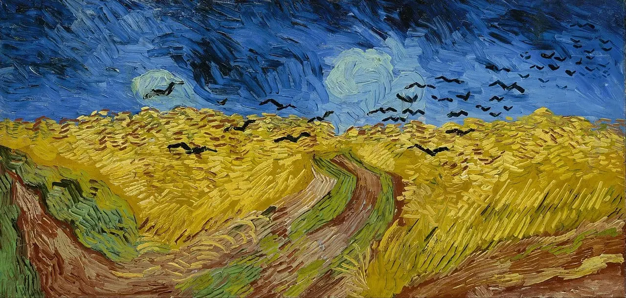 Wheatfield with crows by Vincent van Gogh, canvas print
