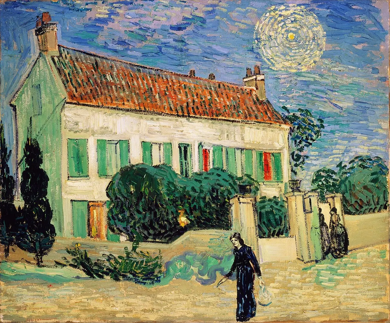 White House at Night by Vincent van Gogh, canvas print