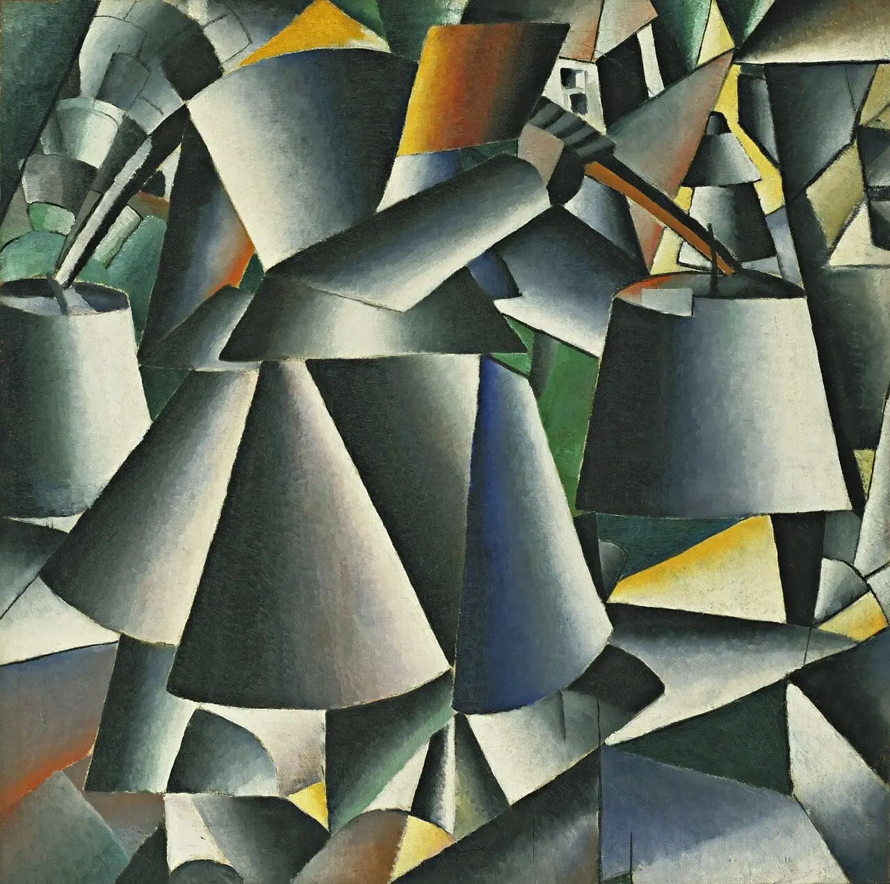 Woman with Pails by Kazimir Malevich, canvas print